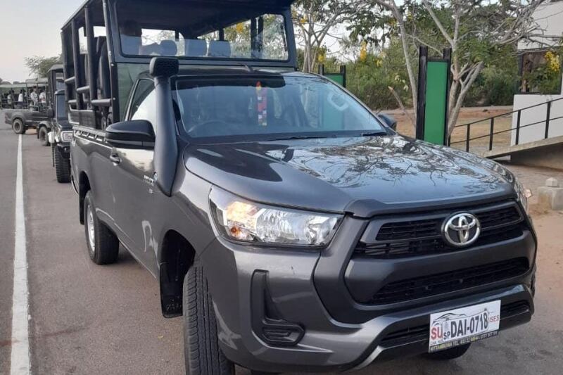Safari jeep fleet used for Yala National Park tours